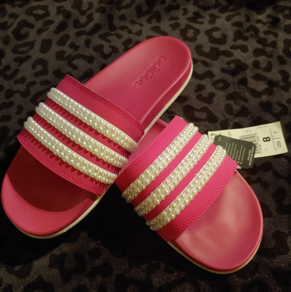 Blinged adilette slides